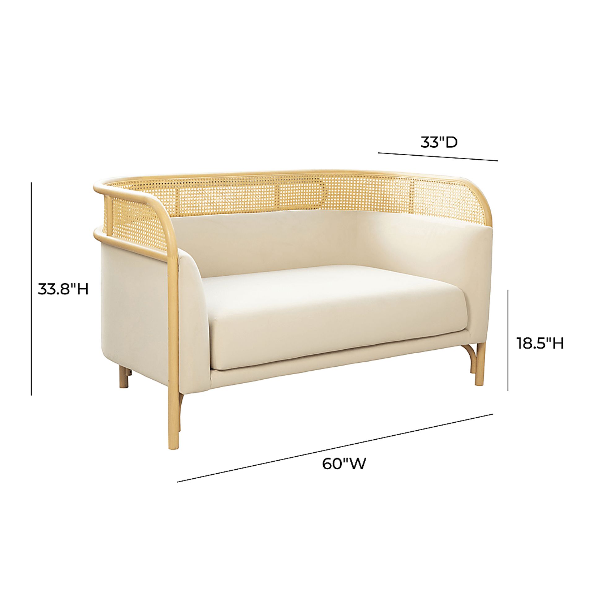 Bybee Cream Loveseat - Image 5