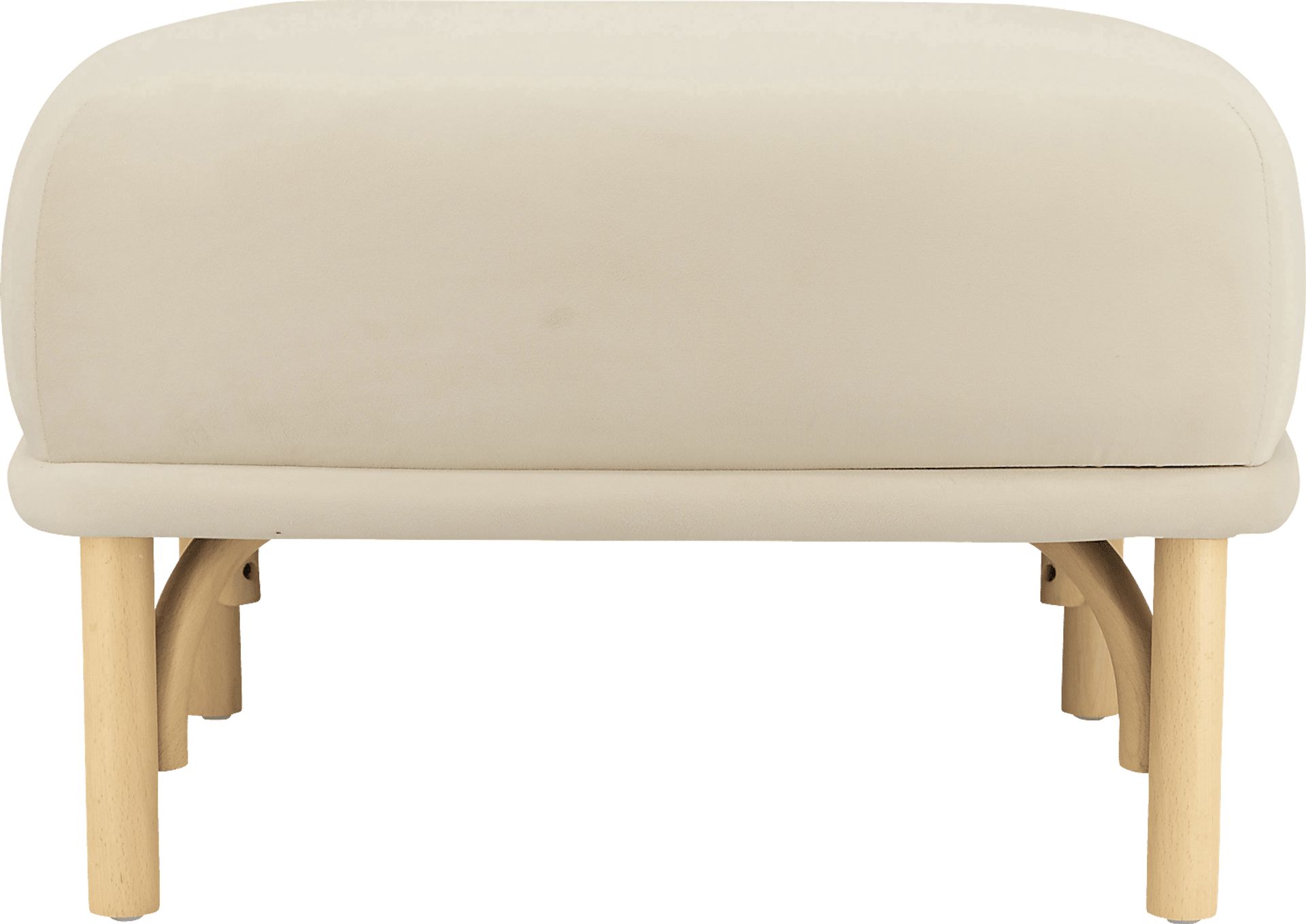 Bybee Cream Ottoman - Image 2