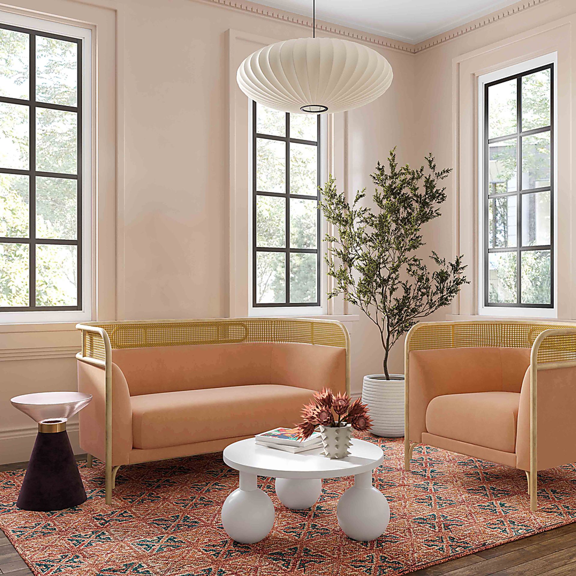 Bybee Mauve Accent Chair - Image 2