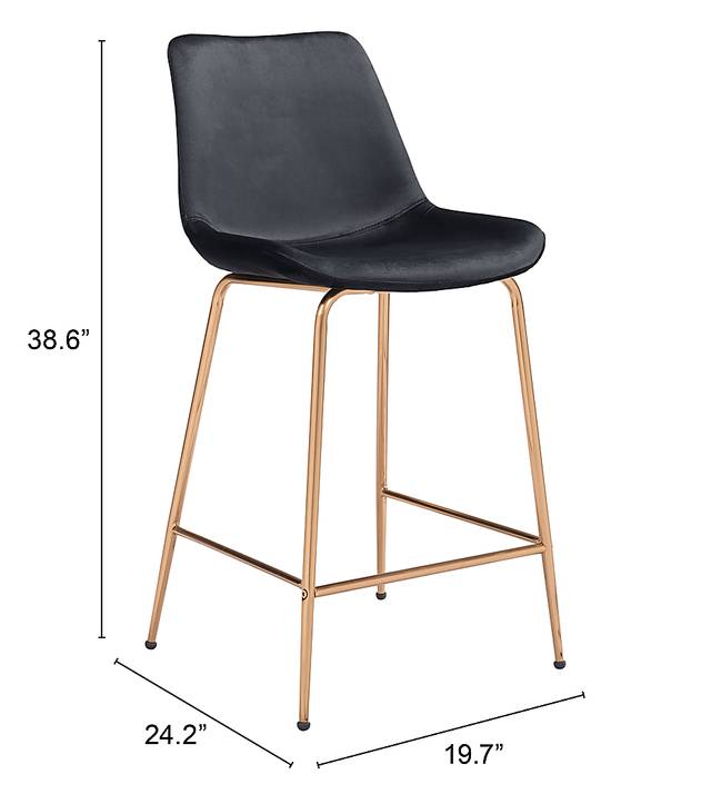 Byerstone Black Counter Height Stool - Thumbnail - Image 6