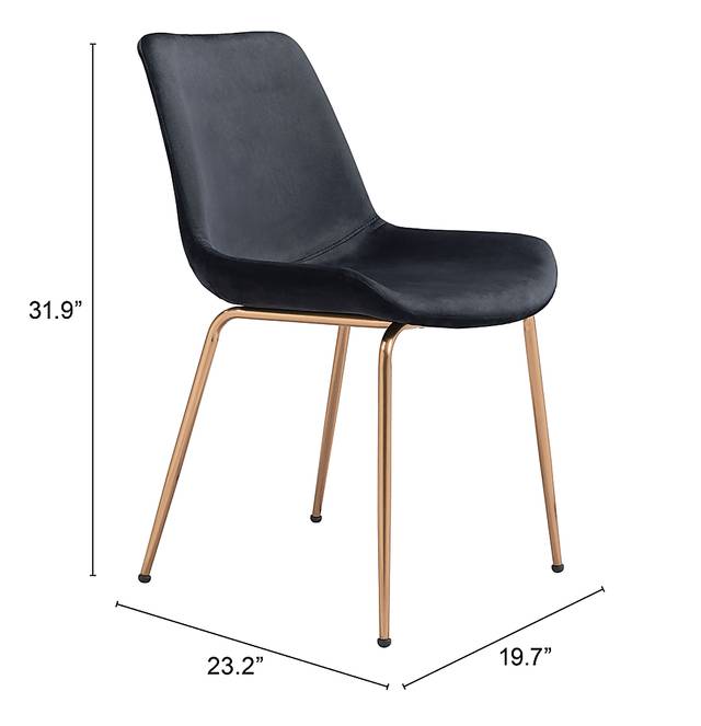Byerstone Black Side Chair, Set of 2 - Thumbnail - Image 6