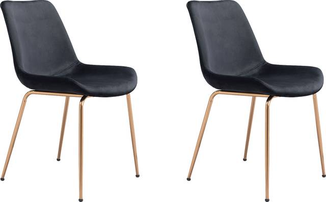 Byerstone Black Side Chair, Set of 2 - Thumbnail - Image 1