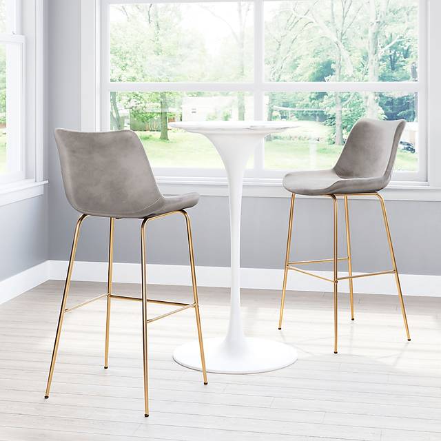 Byerstone Gray Barstool - Thumbnail - Image 5