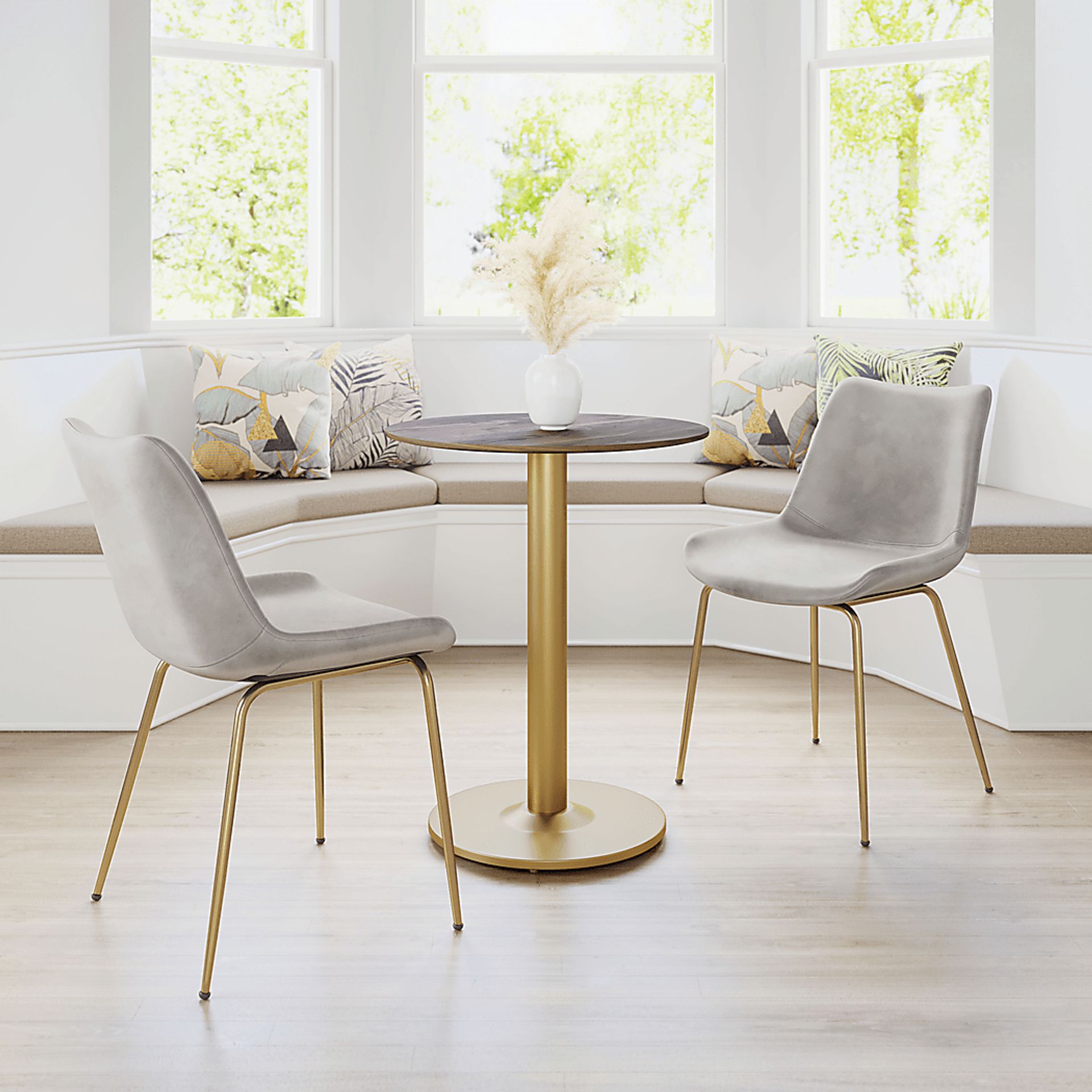 Byerstone Gray Side Chair, Set of 2 - Image 2