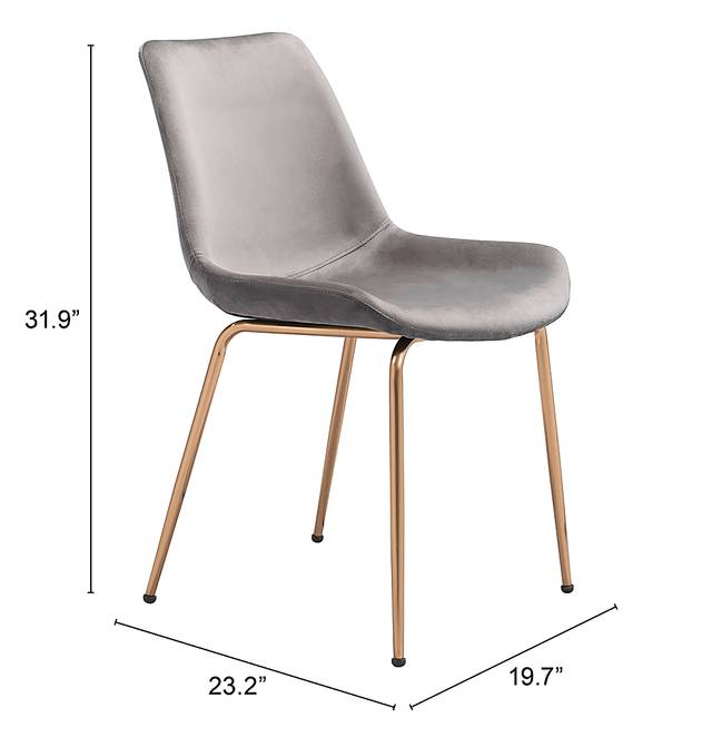 Byerstone Gray Side Chair, Set of 2 - Thumbnail - Image 6
