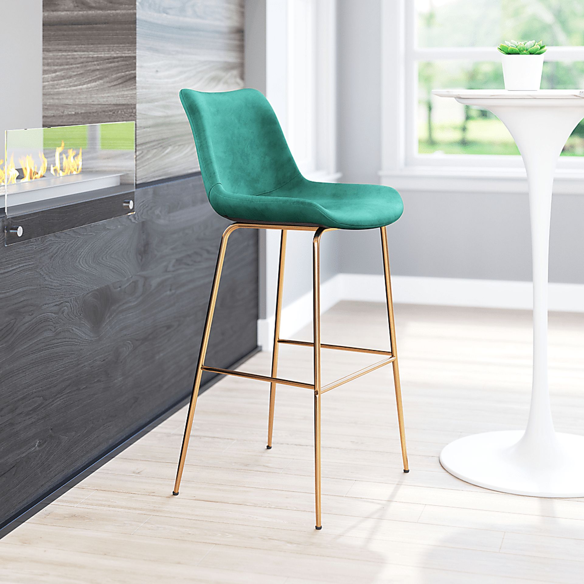 Byerstone Green Barstool - Image 2