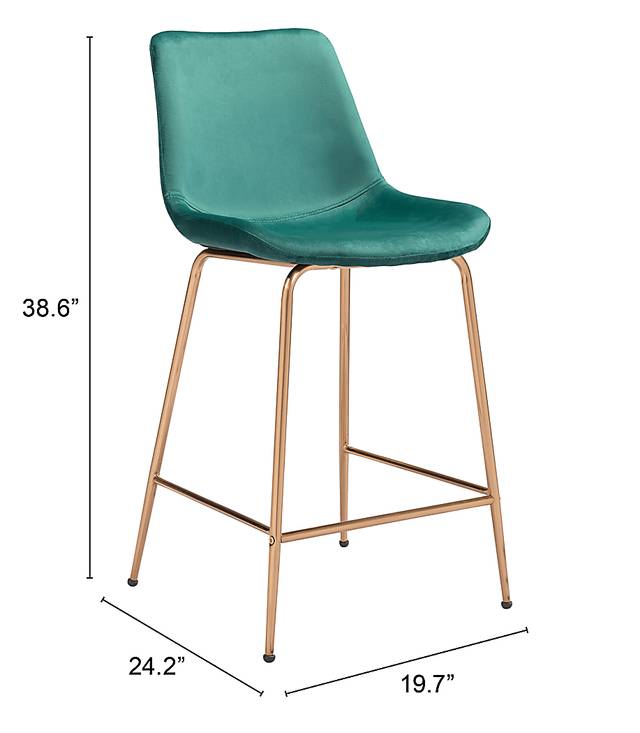 Byerstone Green Counter Height Stool - Thumbnail - Image 6