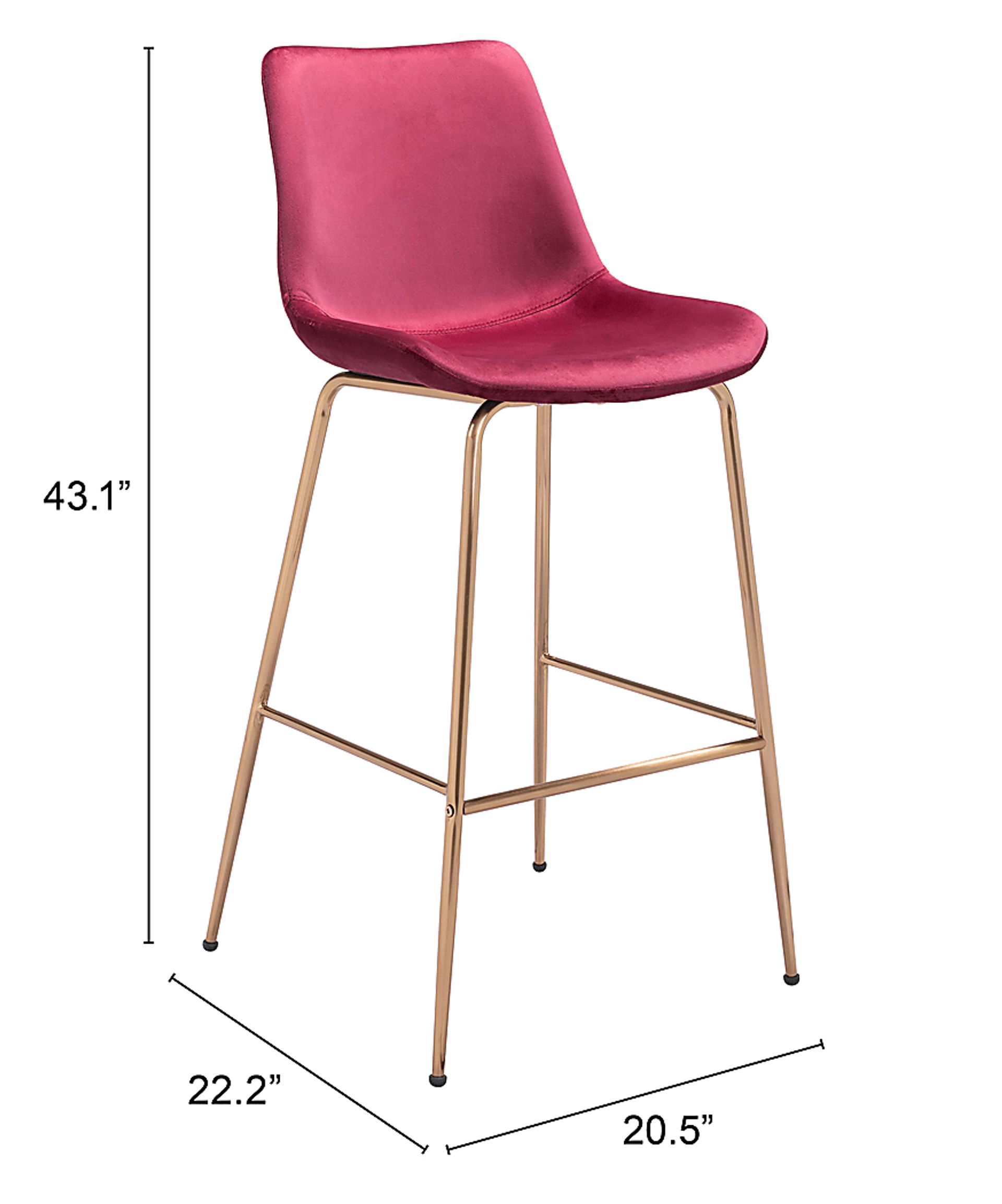 Byerstone Red Barstool - Image 6