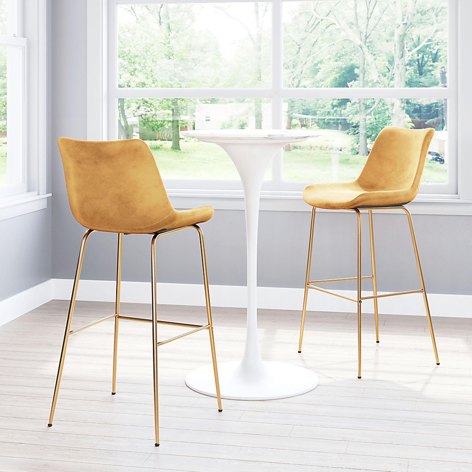 Byerstone Yellow Barstool - Image 5
