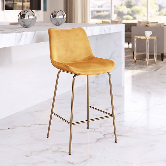 Byerstone Yellow Counter Height Stool - Thumbnail - Image 2