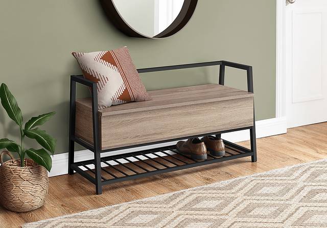 Byestreet Beige Bench - Thumbnail - Image 2