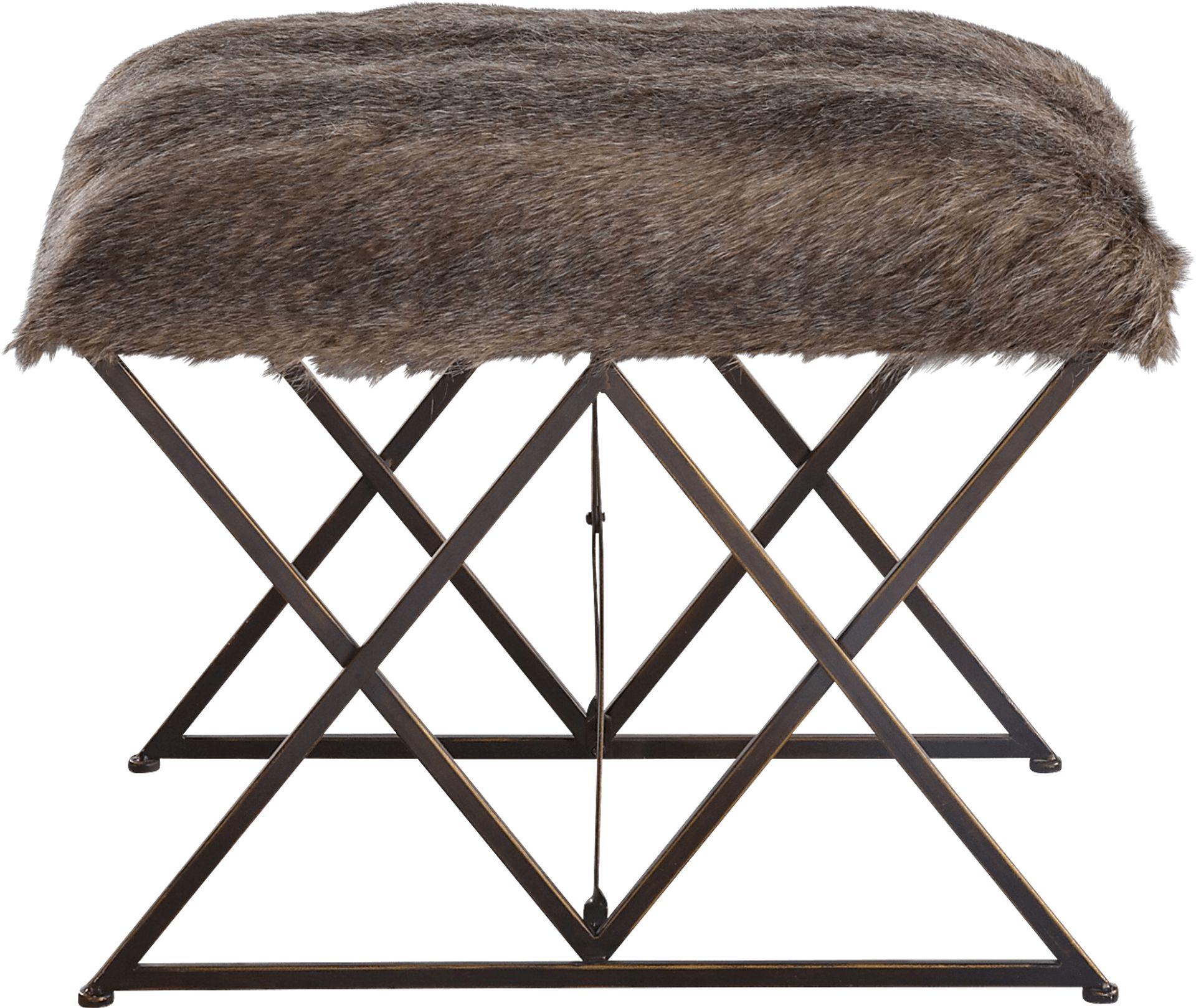 Byington Brown Accent Bench - Image 1