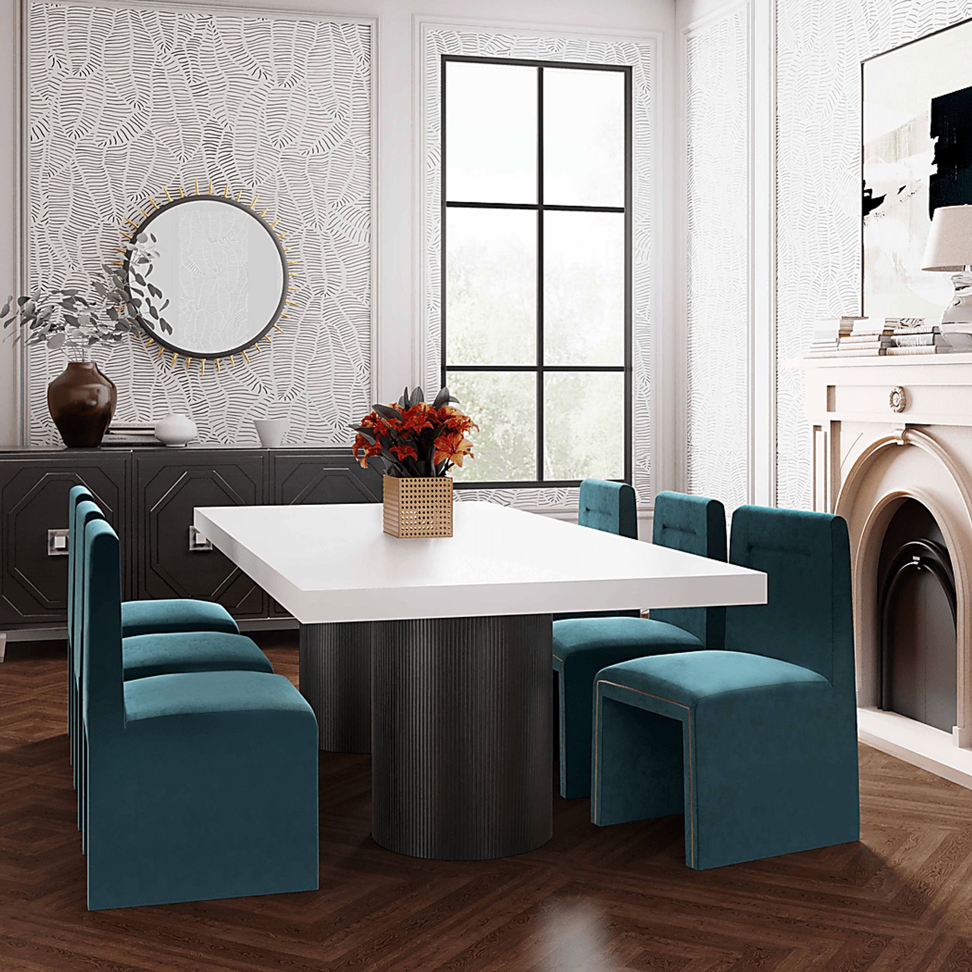 Byllesby White Dining Table - Image 2