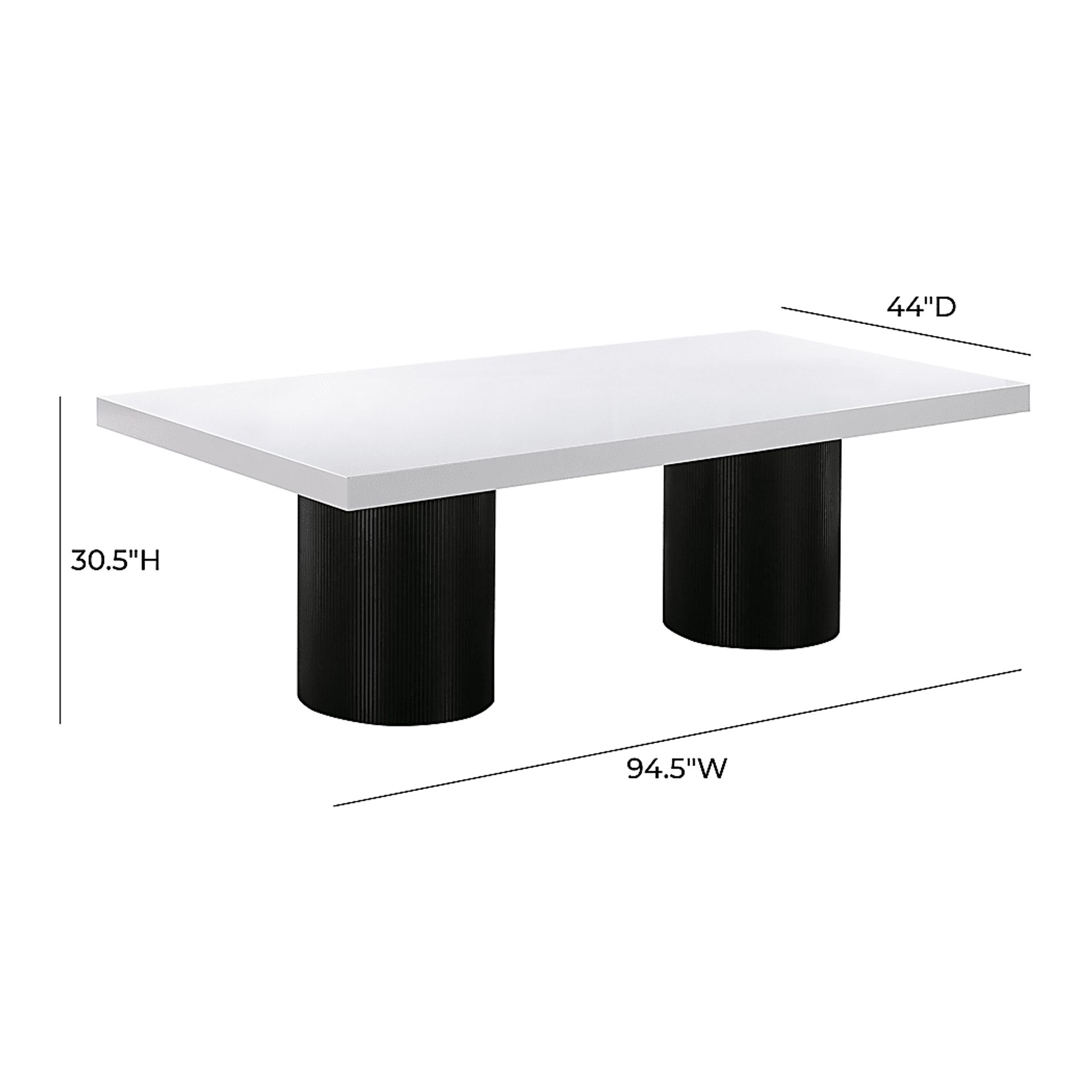 Byllesby White Dining Table - Image 9