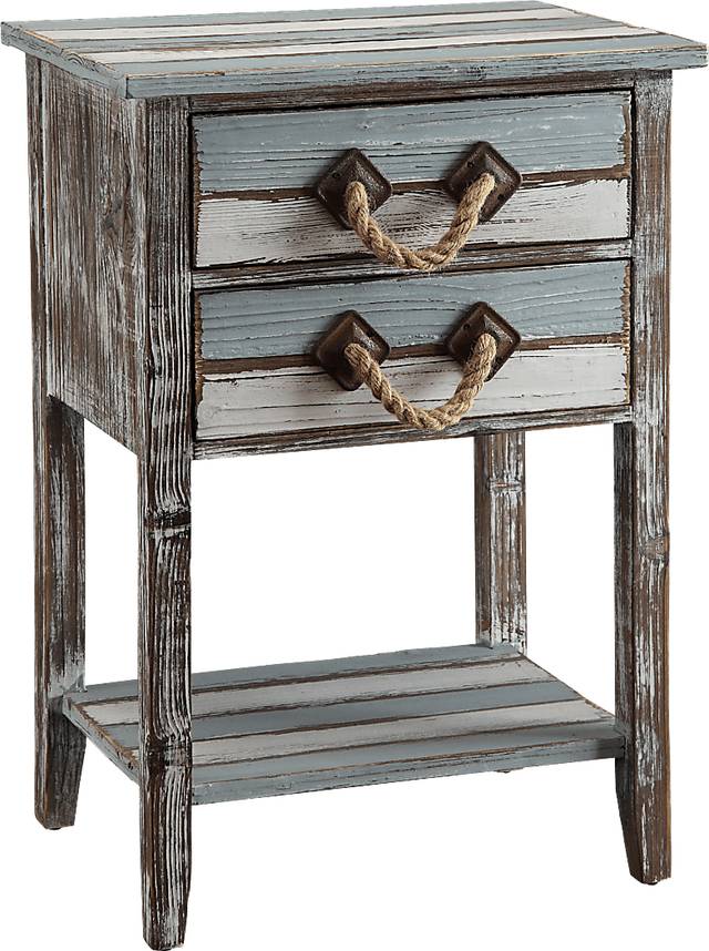 Bynam Bay Blue Accent Table - Thumbnail - Image 1