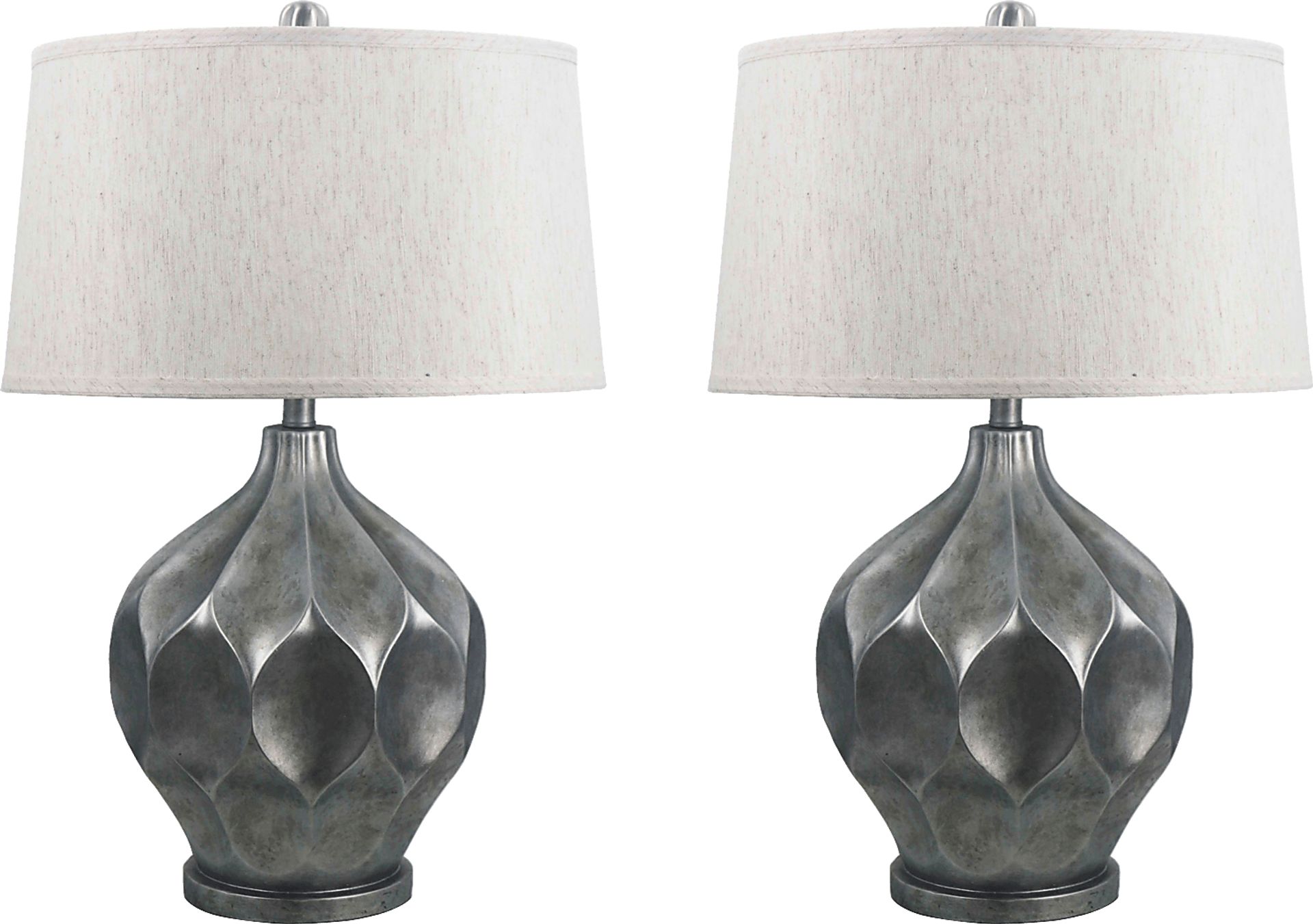 Byrens Gray Lamp, Set of 2 - Image 1