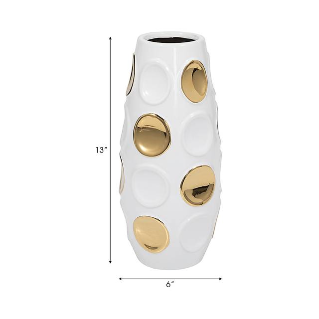 Byrington White 13 in. Vase - Thumbnail - Image 8