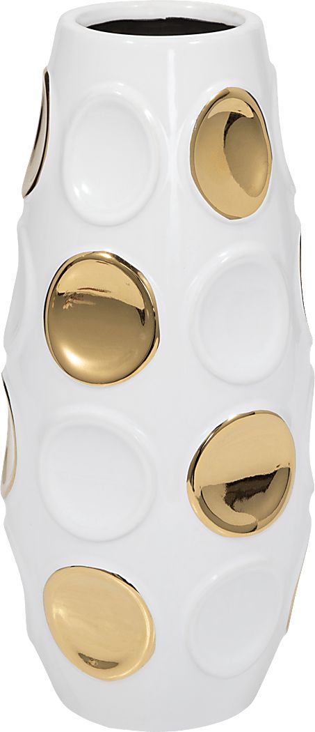 Byrington White 13 in. Vase