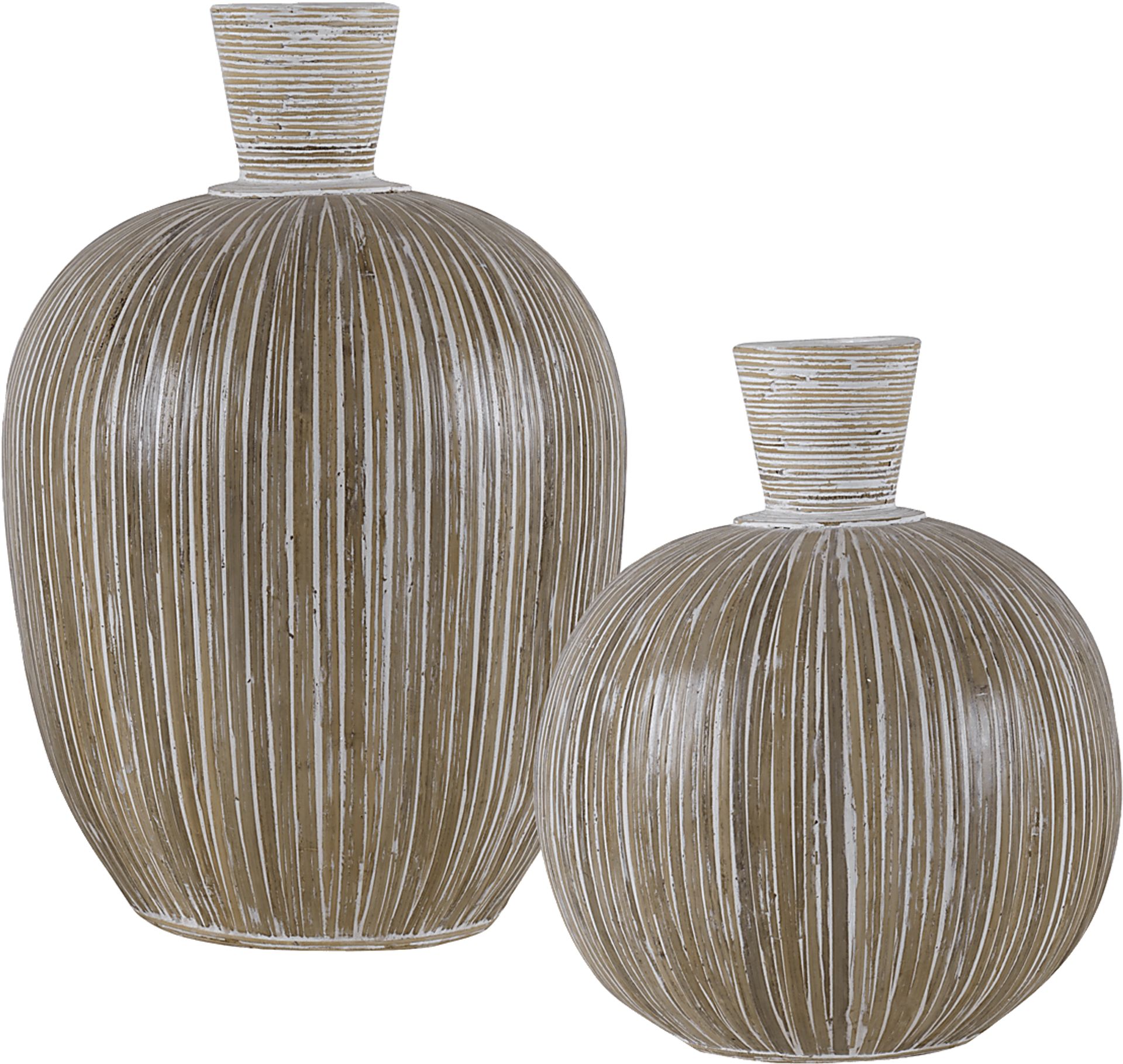 Byronell Brown Vase, Set of 2 - Image 1