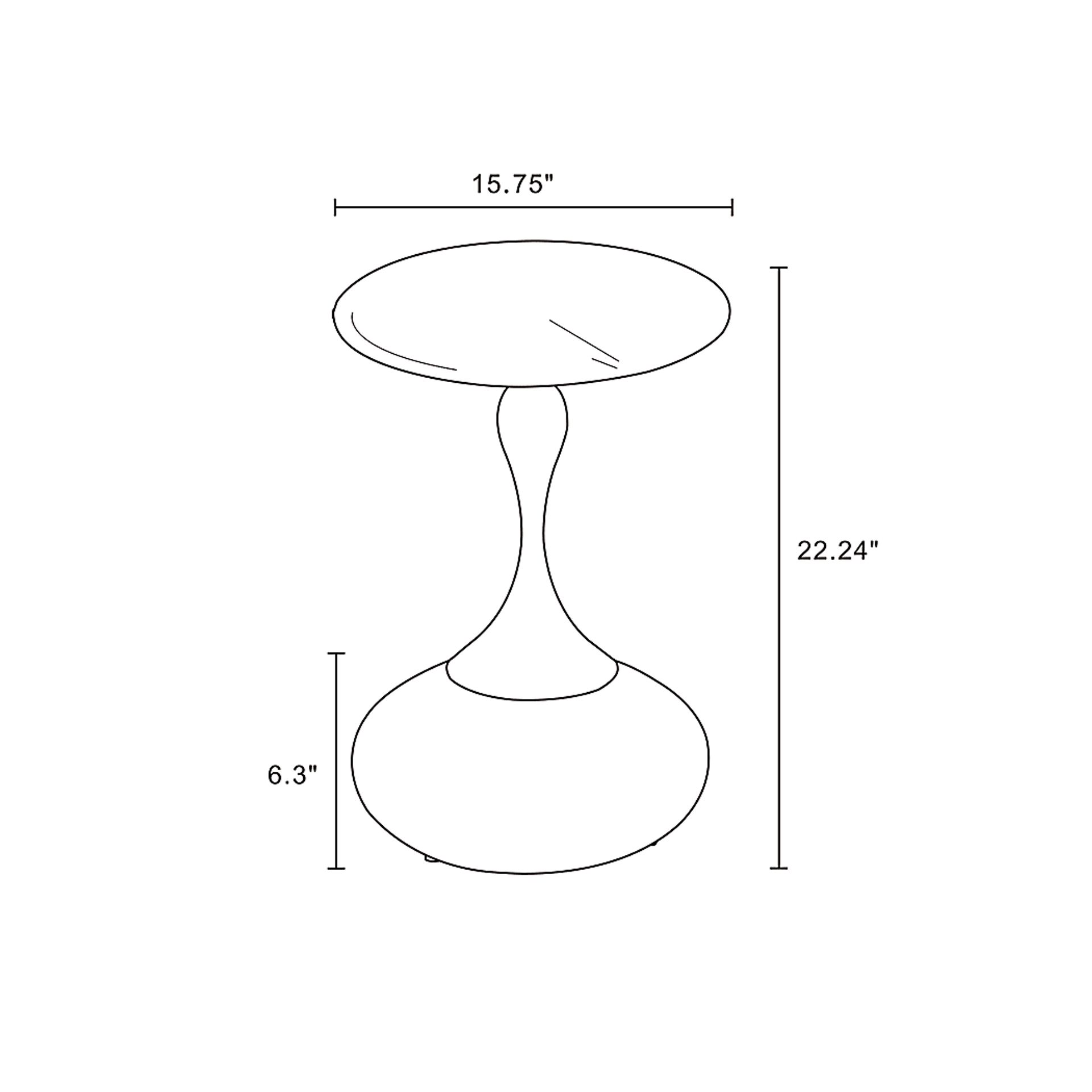 Byswick Gold End Table - Image 7