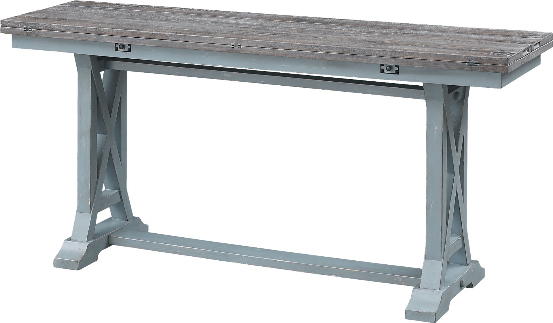 Bywood Blue Foldout Console Table - Image 1