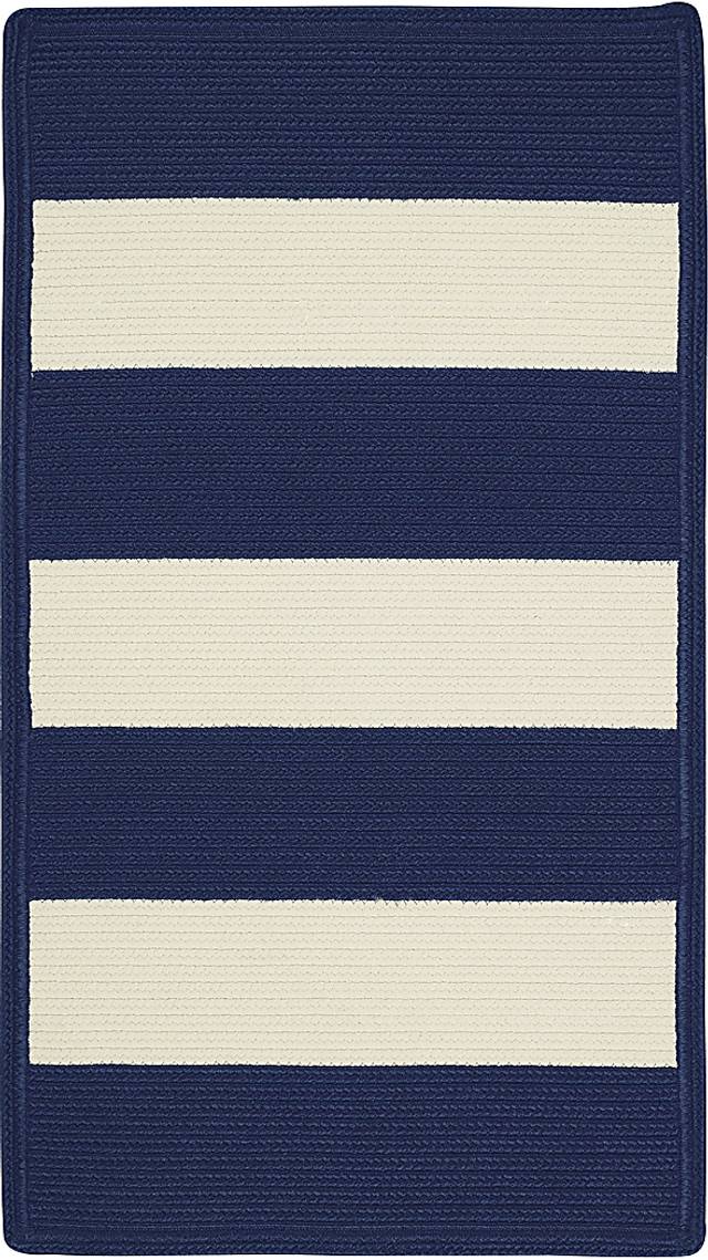Cabana Stripe Navy & White 3x5 Rug - Thumbnail - Image 1