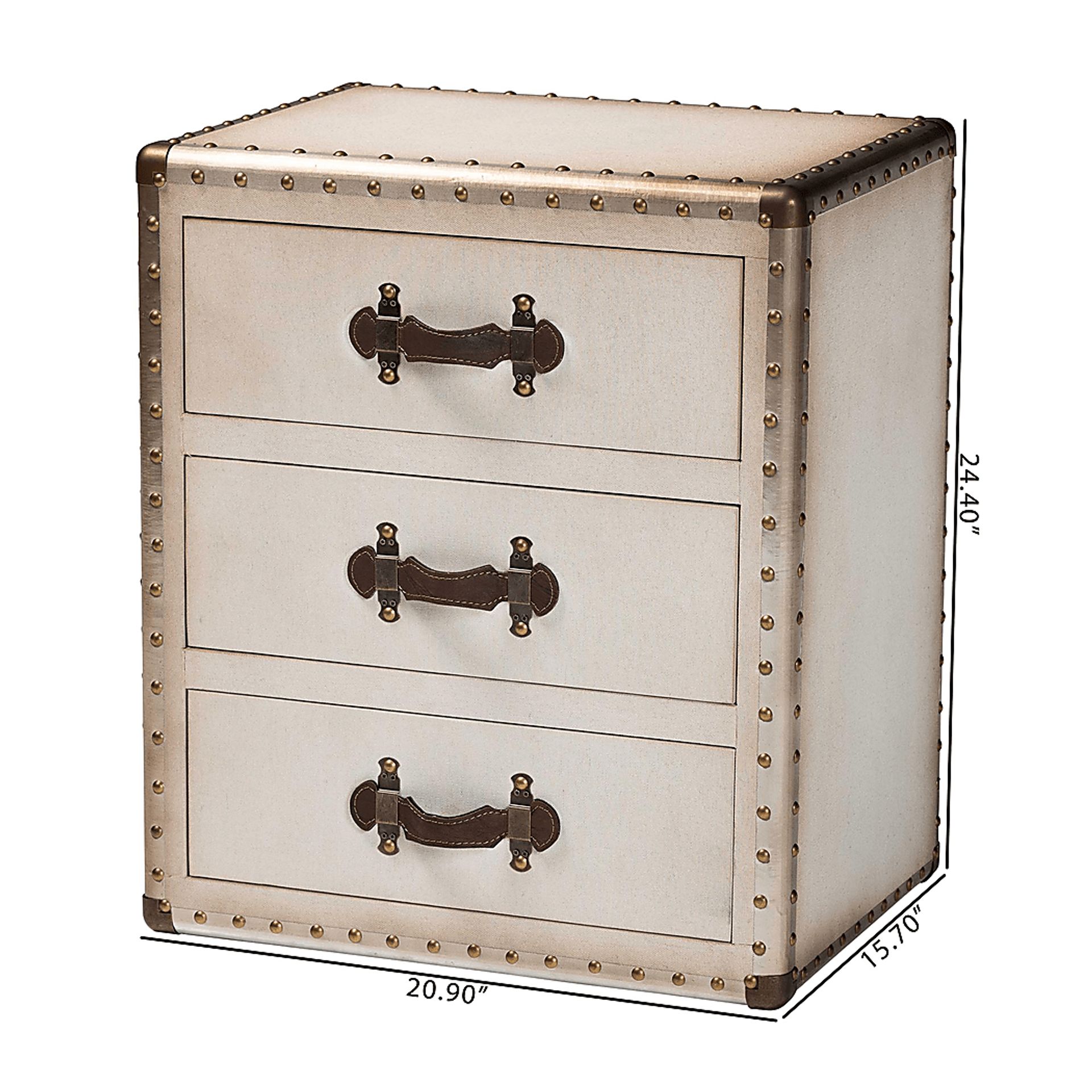 Cabanay White End Table - Image 3