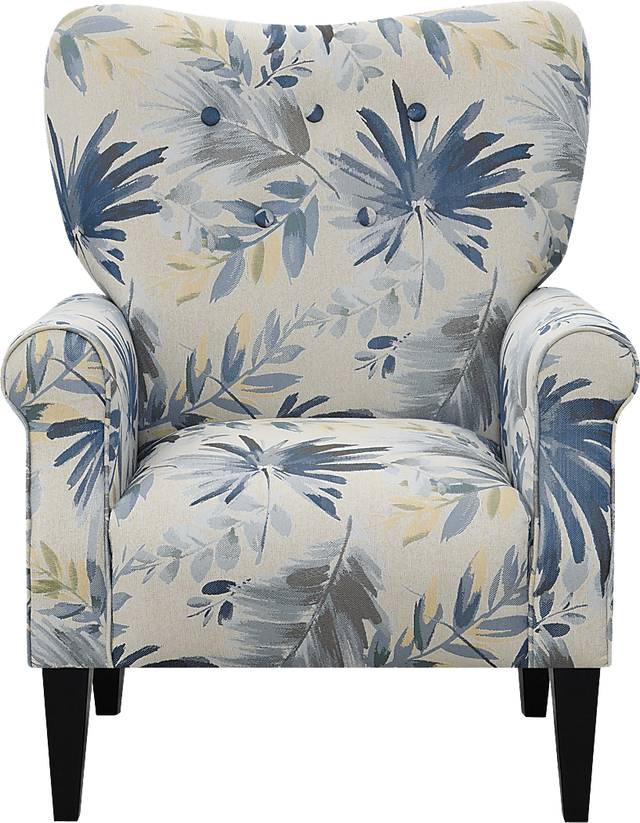 Cabell Blue Accent Chair - Thumbnail - Image 2