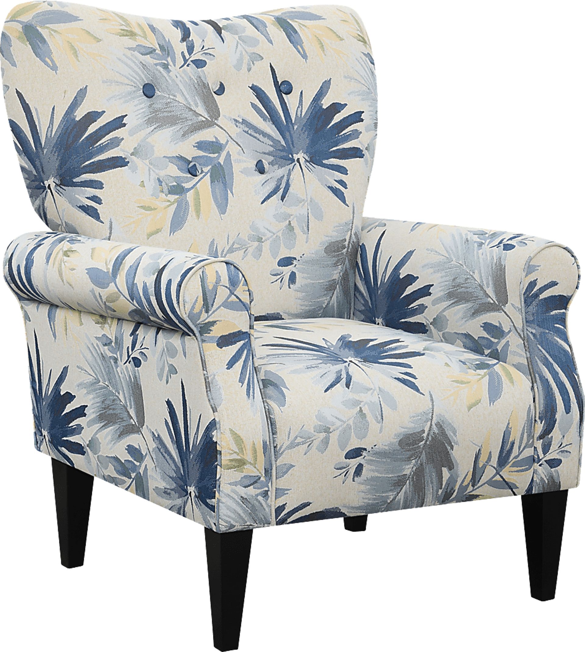 Cabell Blue Accent Chair - Image 1