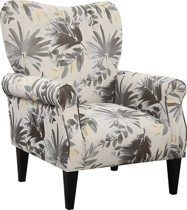 Cabell Gray Accent Chair - Thumbnail - Image 1