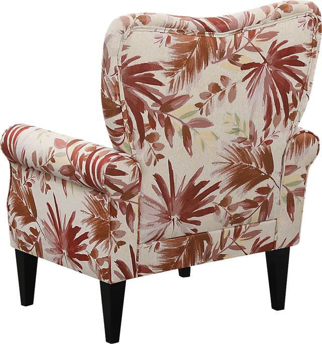 Cabell Red Accent Chair - Thumbnail - Image 3