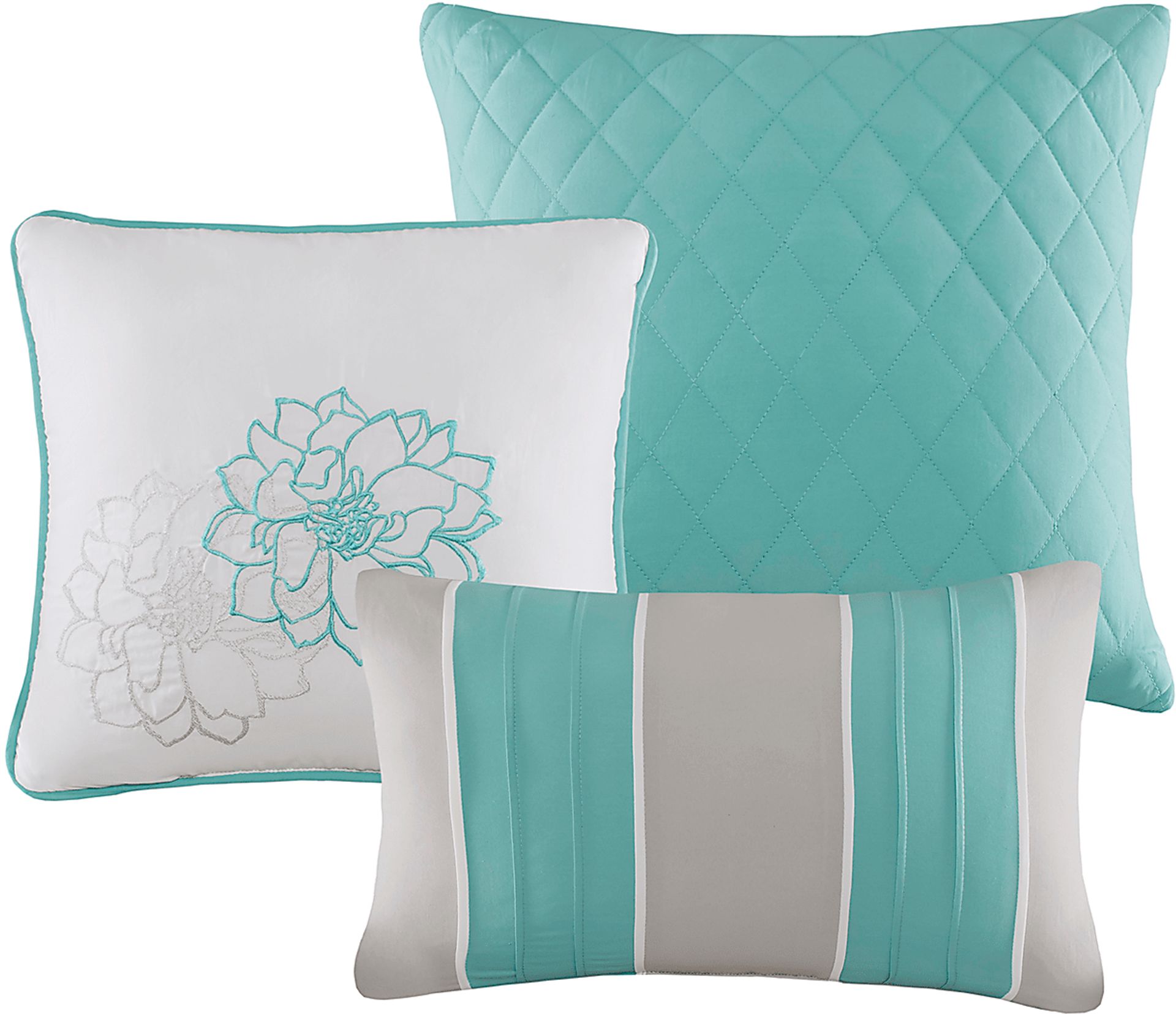 Cabildo Blue 7 Pc Queen Comforter Set - Image 3