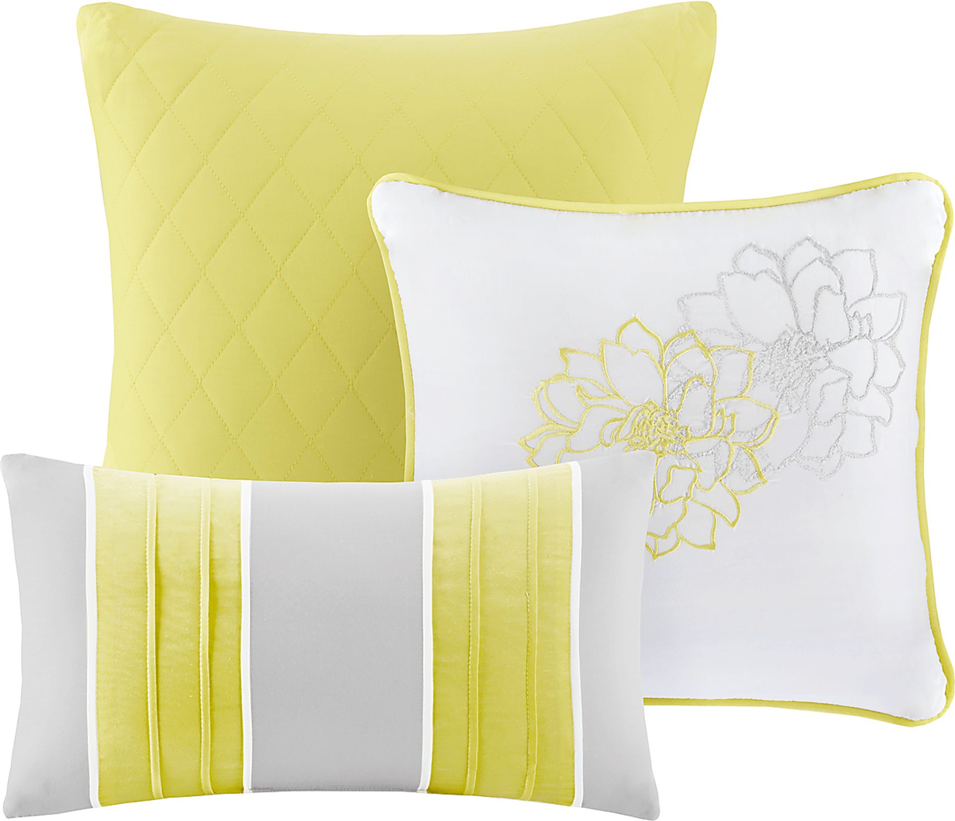 Cabildo Yellow 7 Pc California King Comforter Set - Image 3