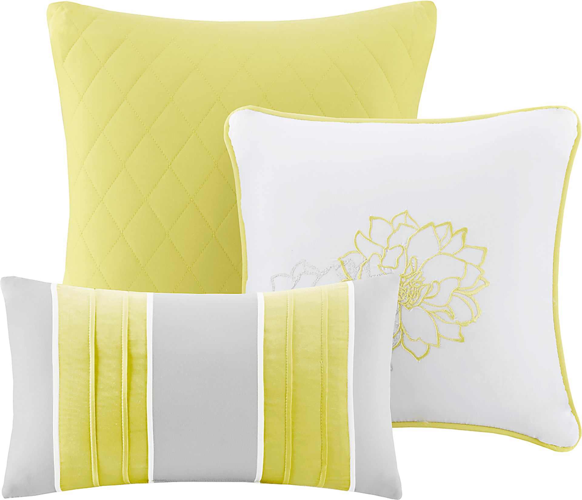 Cabildo Yellow 7 Pc California King Comforter Set - Image 4