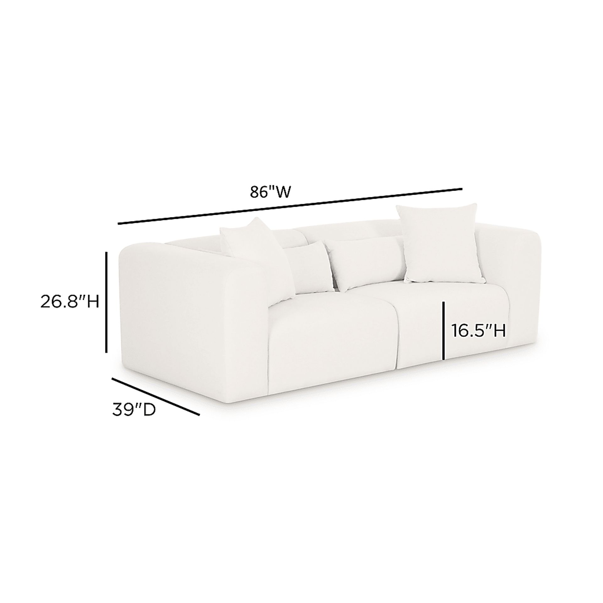 Cableswynd Beige Modular Loveseat - Image 5