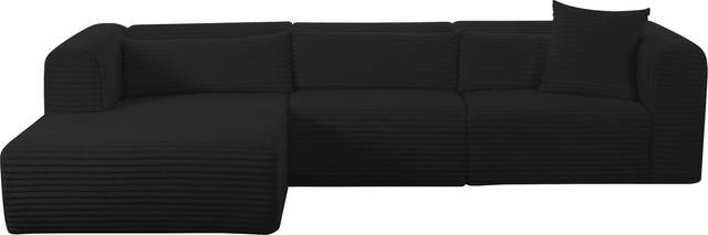 Cableswynd Black 3 Pc Left Arm Chaise Sectional - Thumbnail - Image 2