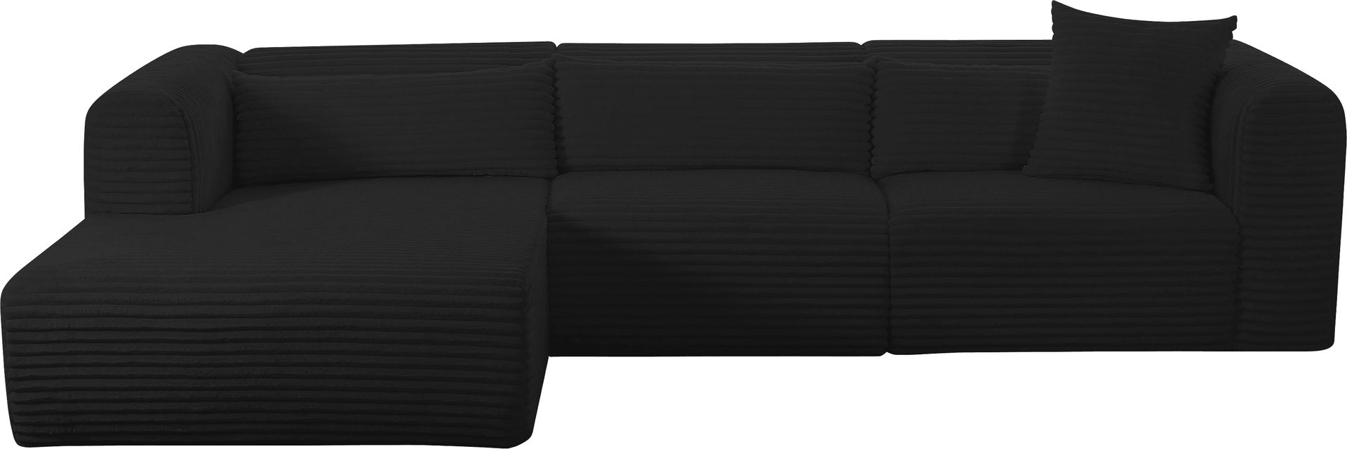 Cableswynd Black 3 Pc Left Arm Chaise Sectional - Image 2
