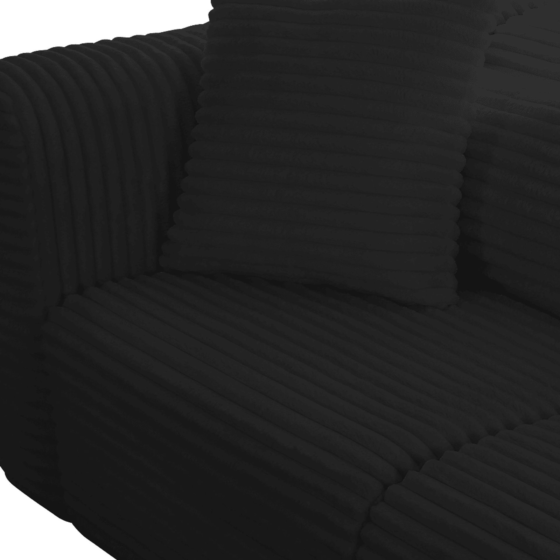 Cableswynd Black 3 Pc Right Arm Chaise Sectional - Image 6