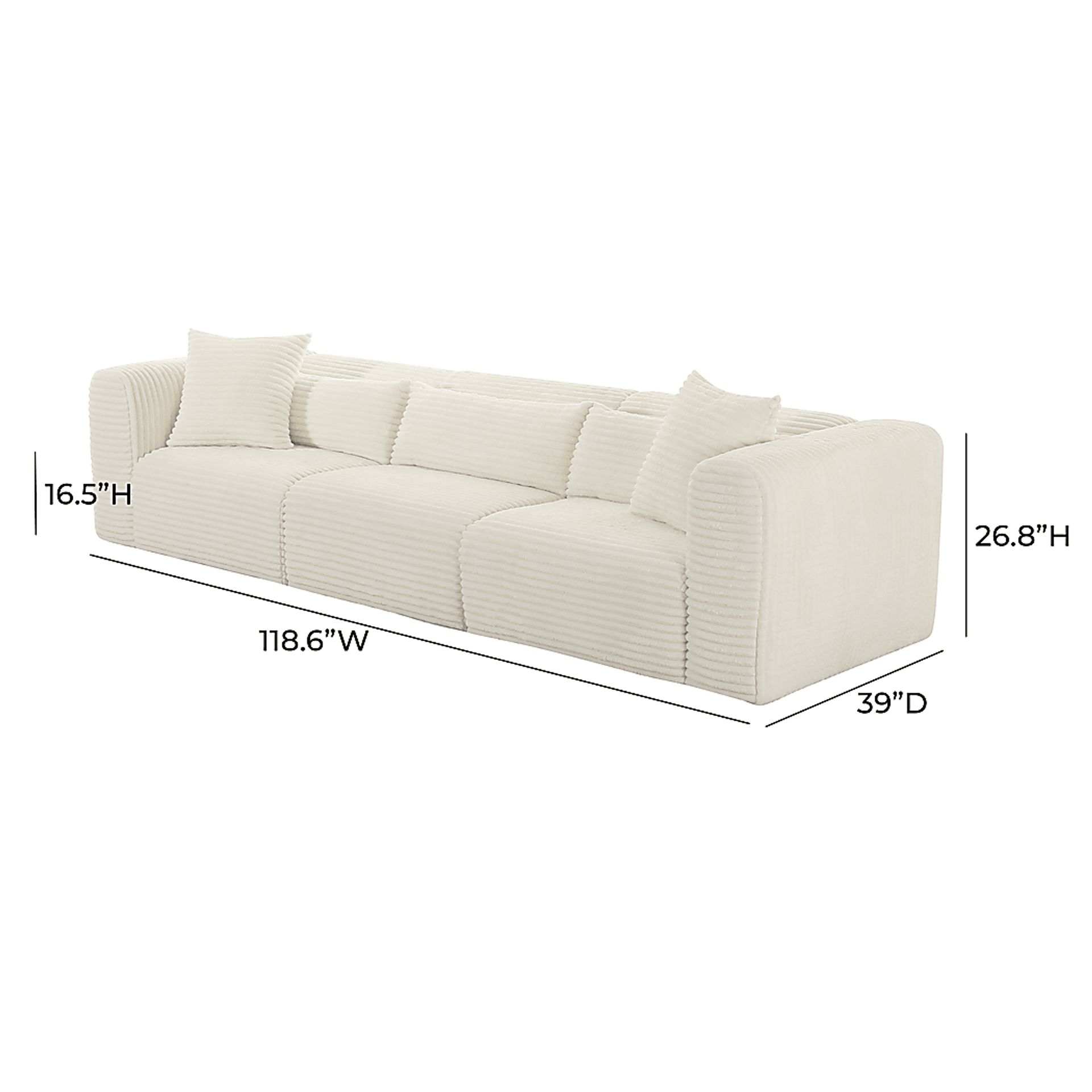 Cableswynd Cream Sofa - Image 6