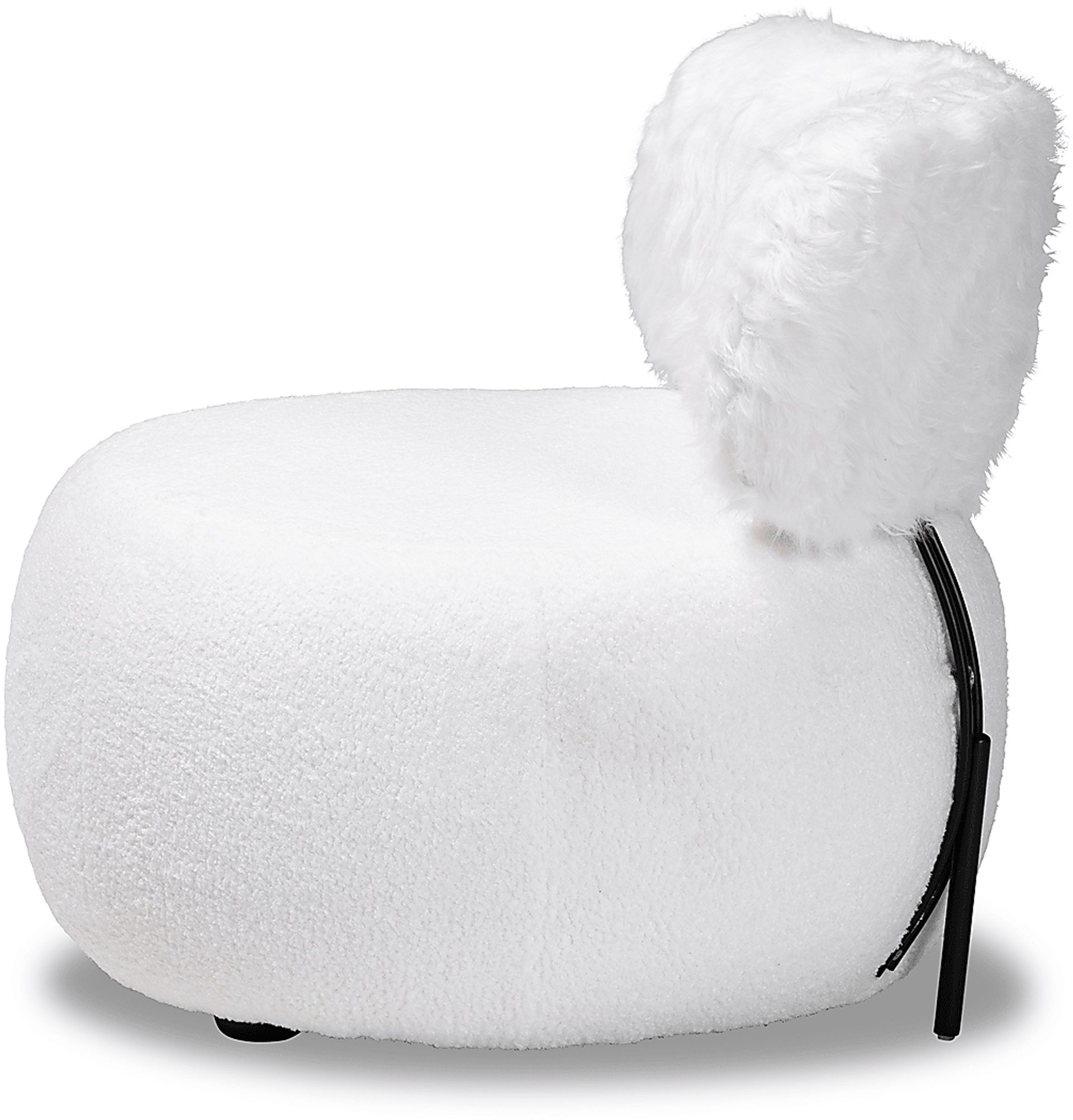 Cabrayla White Accent Chair - Image 3