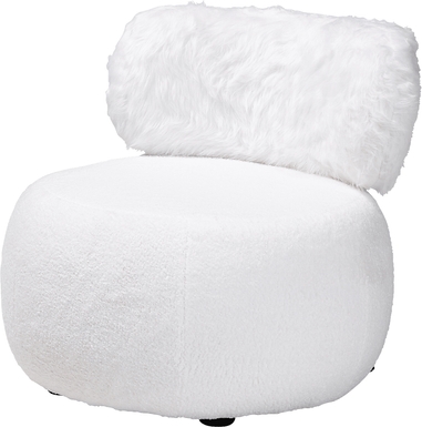 Cabrayla White Accent Chair