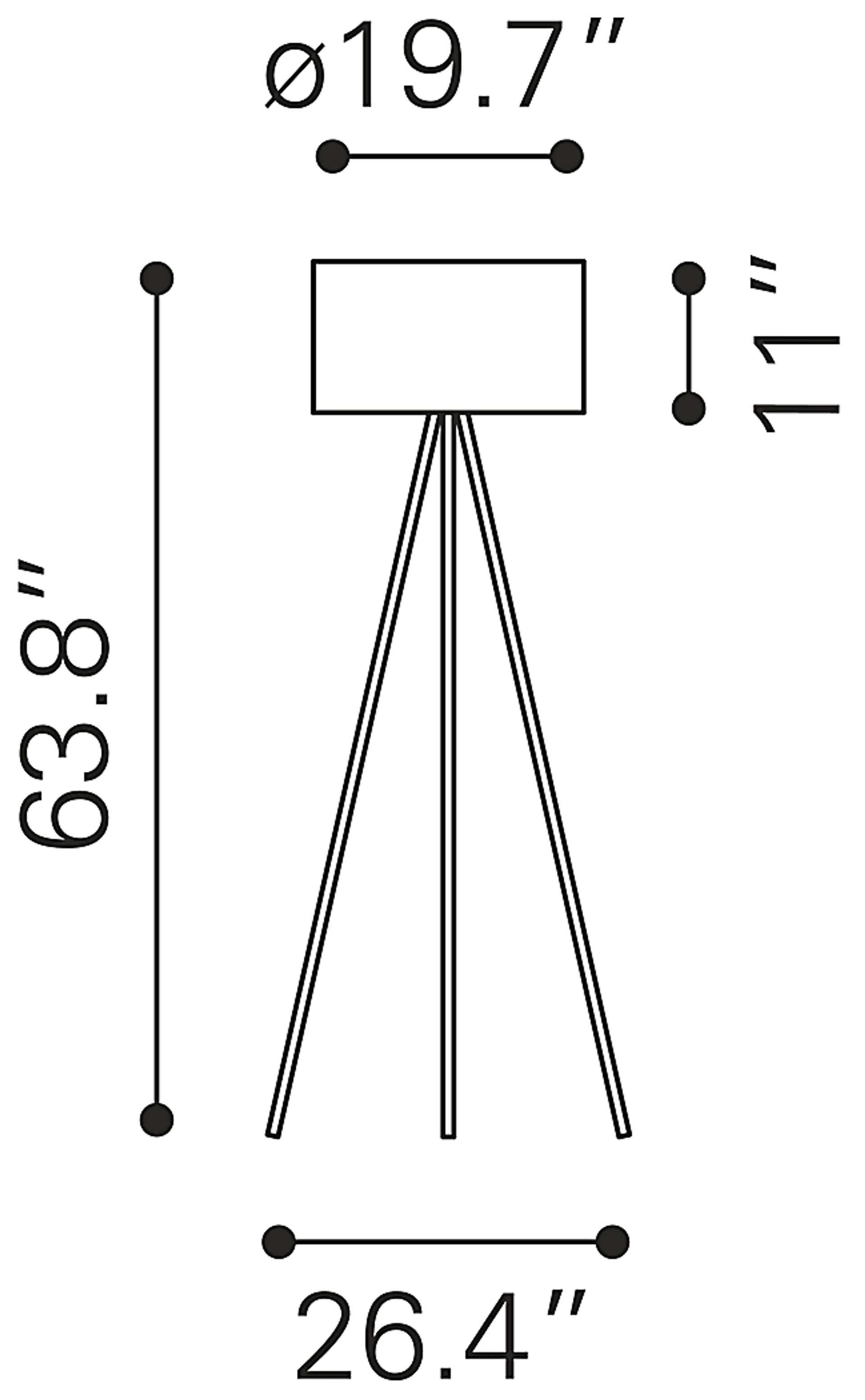 Cabrill Point Black Floor Lamp - Image 6