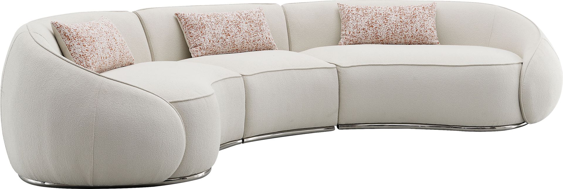 Cabritoro Beige 3 Pc Sectional - Image 5