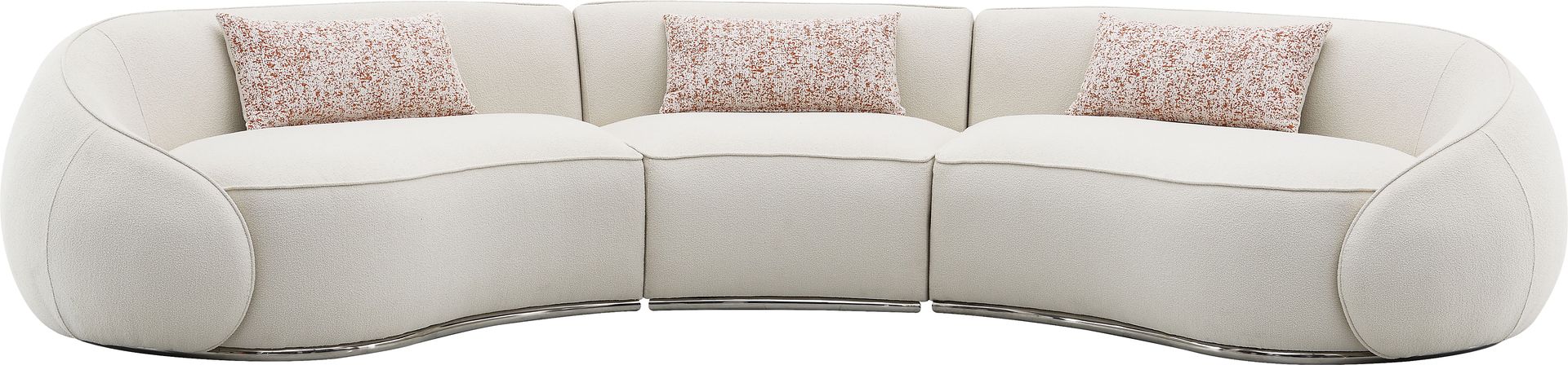 Cabritoro Beige 3 Pc Sectional - Image 1