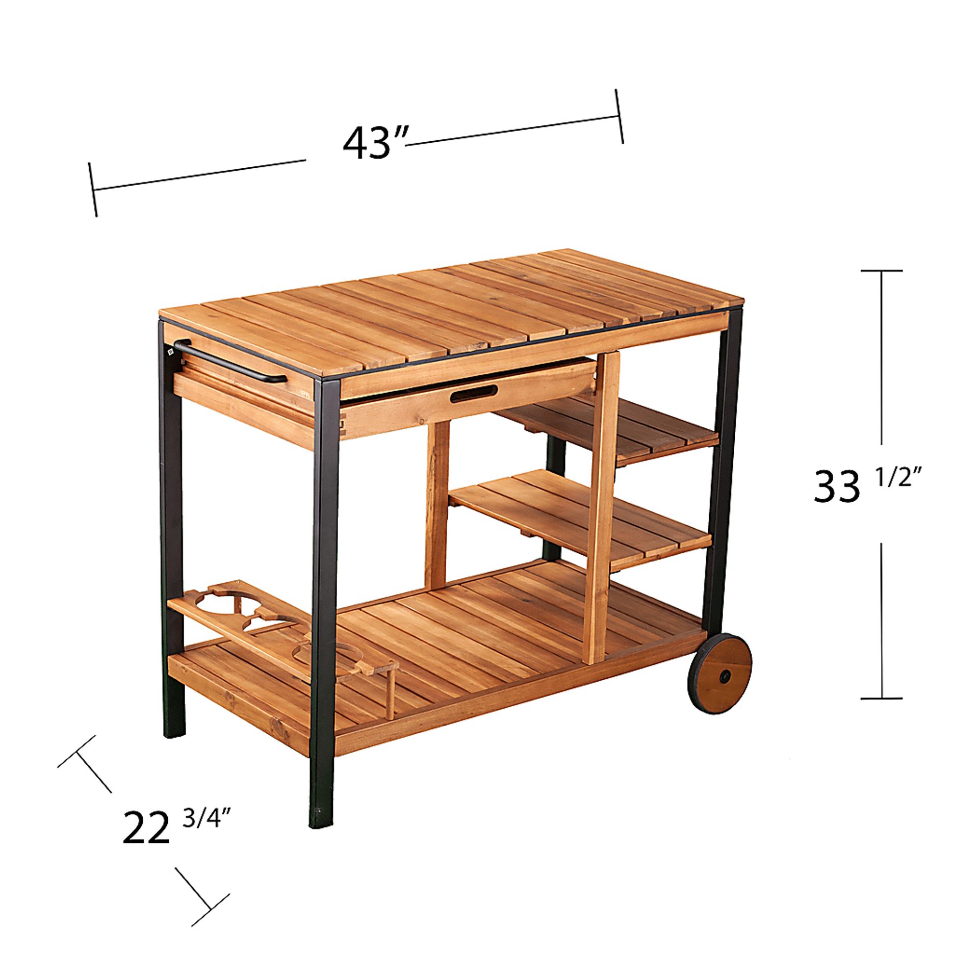 Cachemont Natural Outdoor Barcart - Image 13