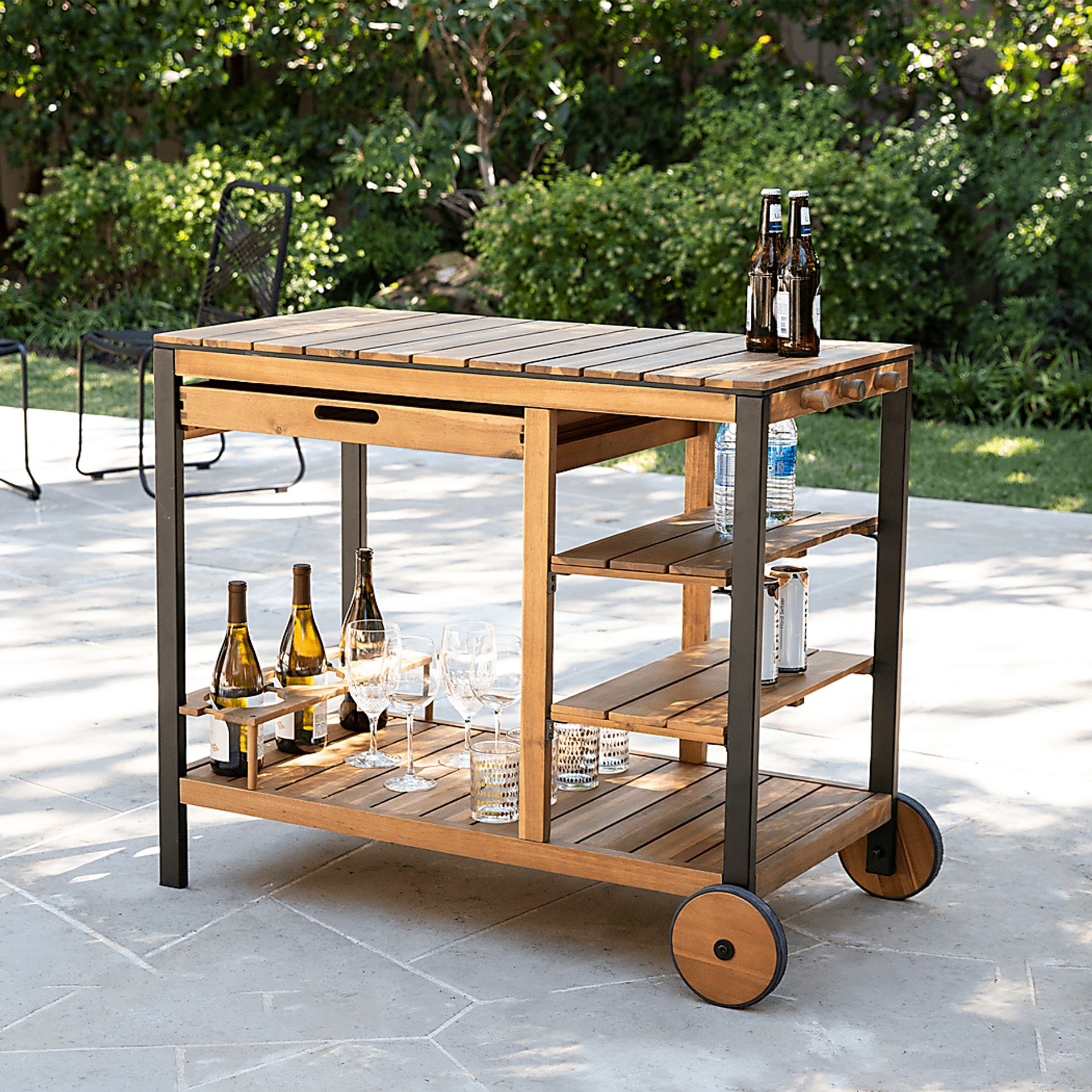 Cachemont Natural Outdoor Barcart - Image 5