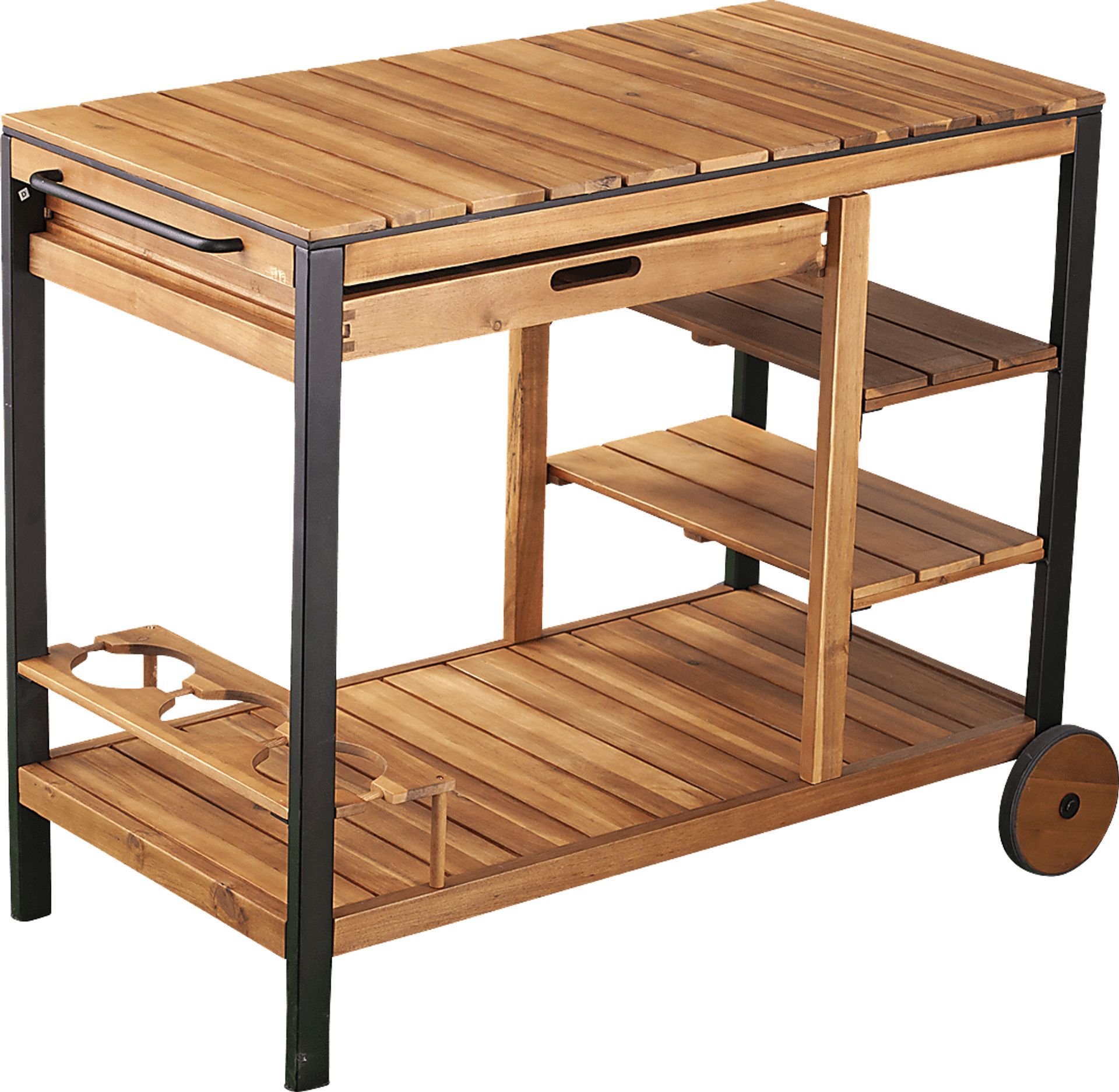 Cachemont Natural Outdoor Barcart - Image 1
