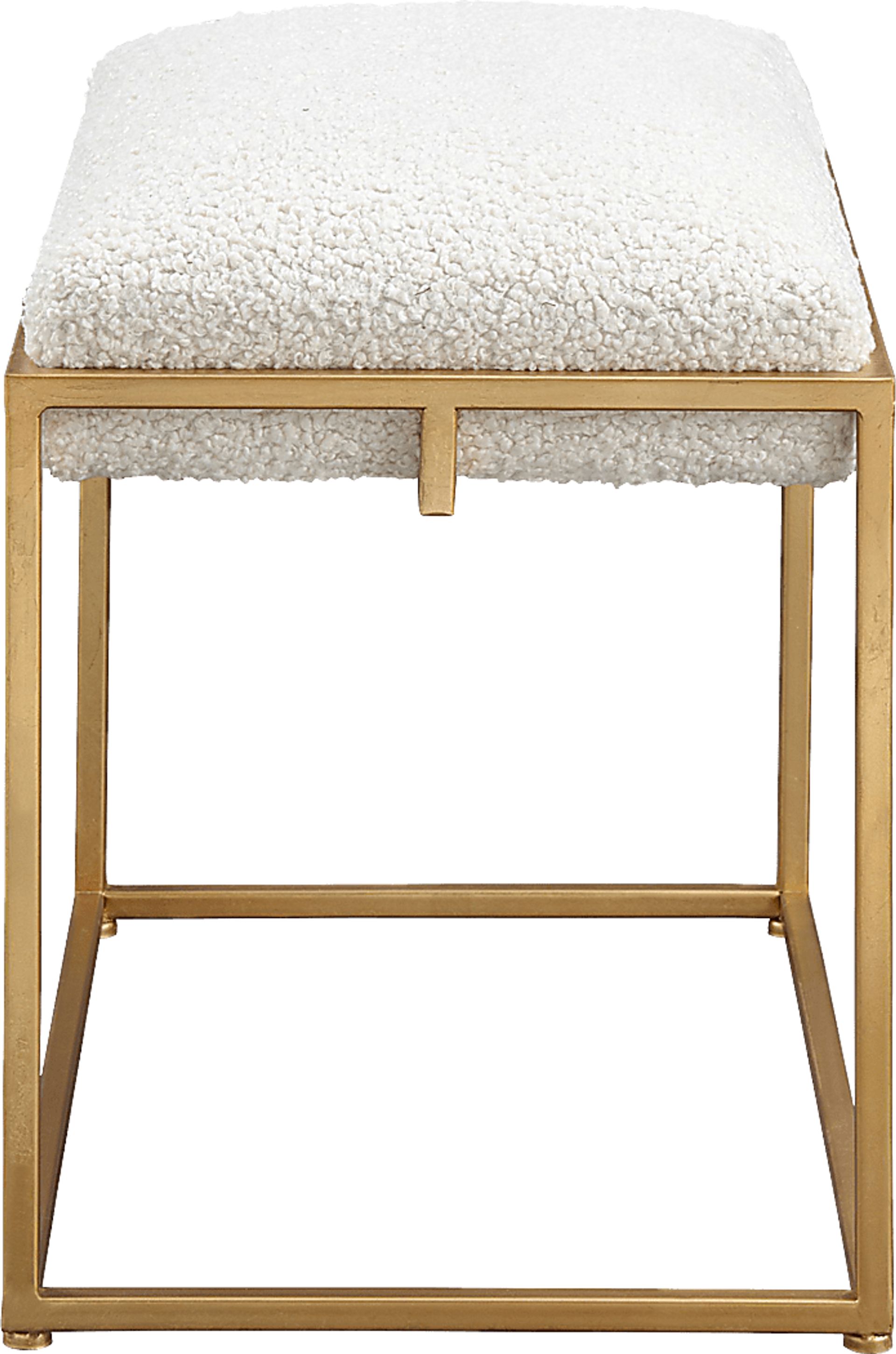 Cadencia White Accent Bench - Image 2