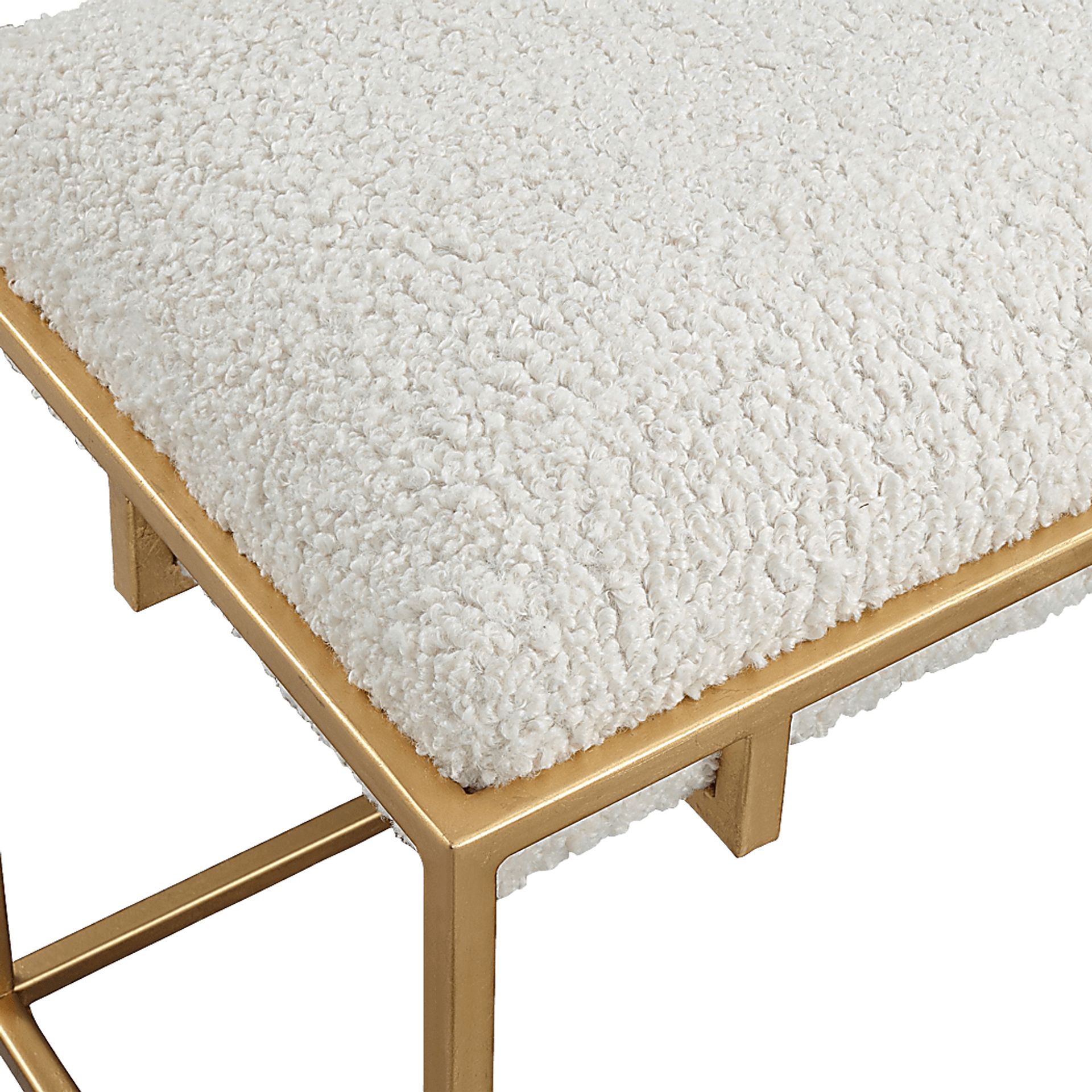 Cadencia White Accent Bench - Image 4