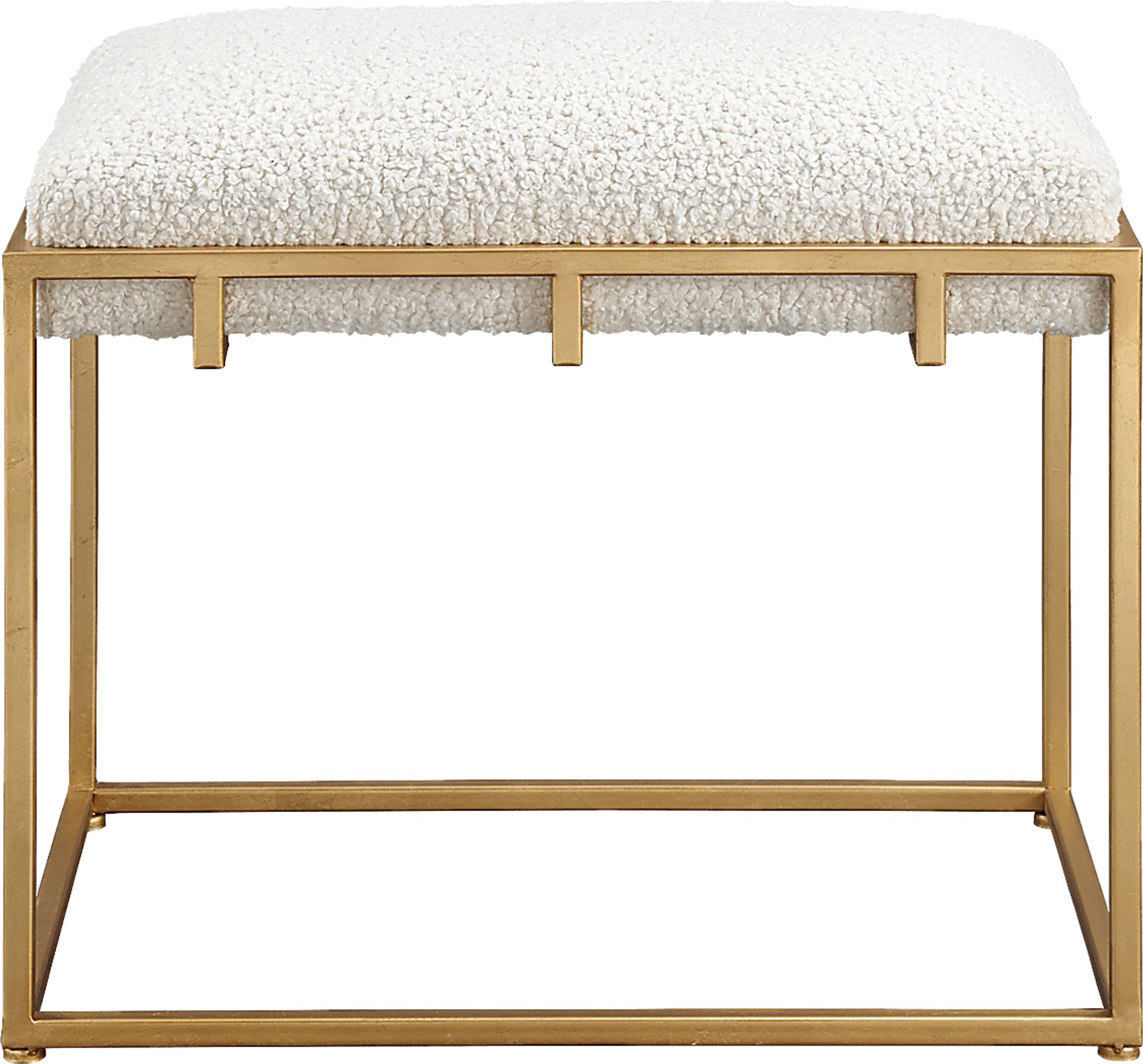 Cadencia White Accent Bench - Image 5